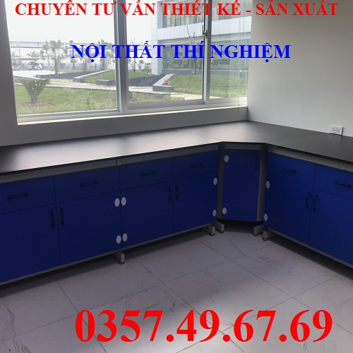 Bàn Thí Nghiệm Áp Tường 2m4 BAT-HF04