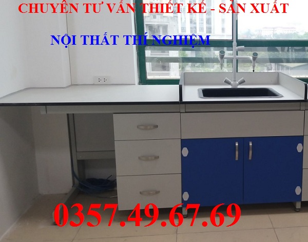 Bàn Thí Nghiệm Áp Tường Có Bồn Rửa 1m5 BAT-R02 Bàn Thí Nghiệm Áp Tường Có Bồn Rửa 1m5 BAT-R02