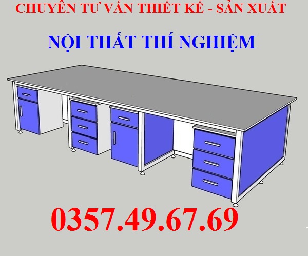 Bàn Thí Nghiệm Trung Tâm 3m BTN-TT-06