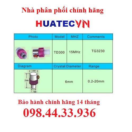 Đầu dò đo độ dày kim loại Huatec TD-300
